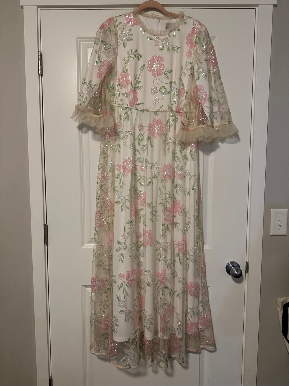 Dainty Jewells Floral Sequin Dress